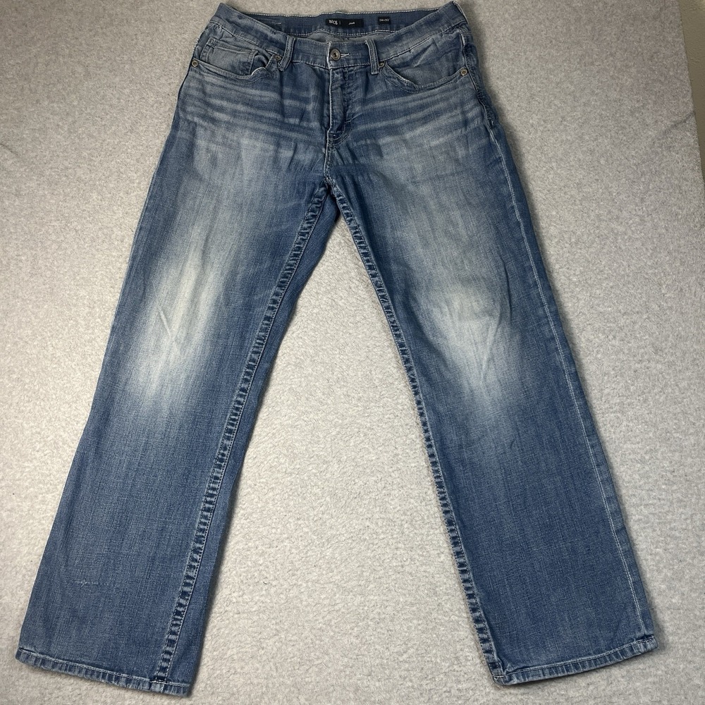 Buckle BKE Jeans Mens 34x32 Blue Jake Straight Cotton Blend Denim Cowboy Western